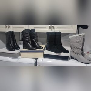 4 Pairs Of Women's Boots- Like New- Size 8.5 - $30 Each - (See Description)